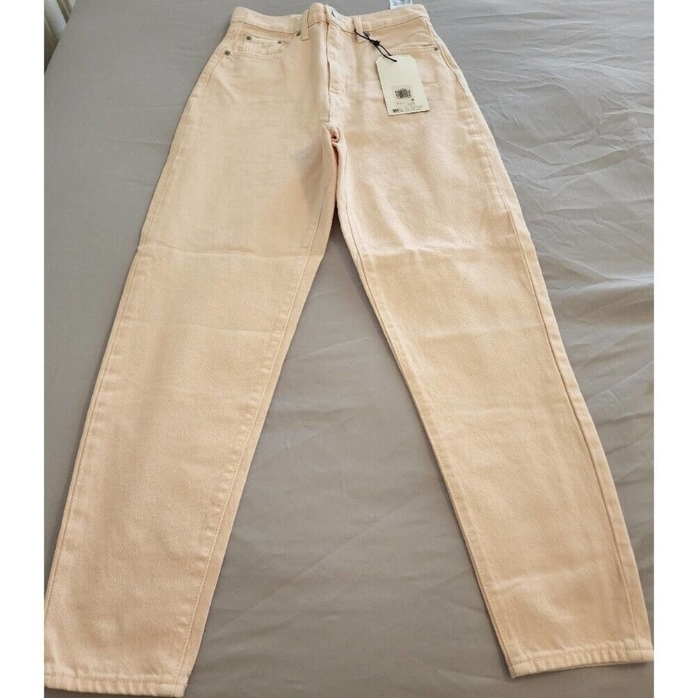 Levi's‎ x Free People high loose taper high rise peach colored jeans size 26 New - Picture 2 of 13